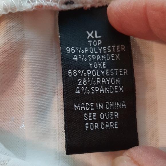 AGB Floral Design Ruffle Tank Top  Size  XL - Picture 8 of 11